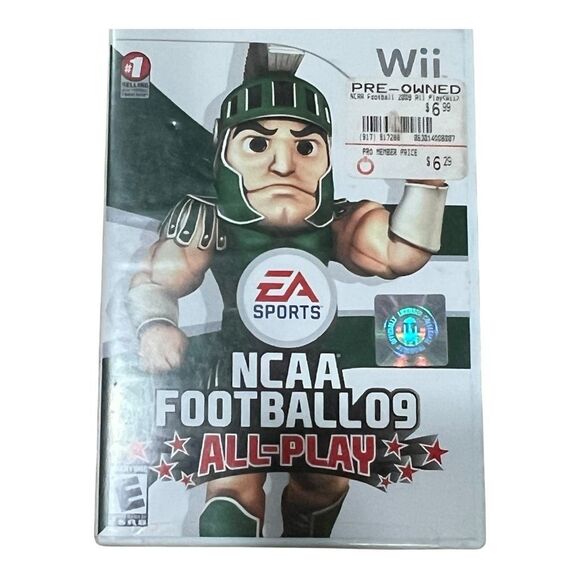 Nintendo Wii EA Sports NCAA Football 09 All Play Video Game Disc With Case OS - Picture 1 of 4